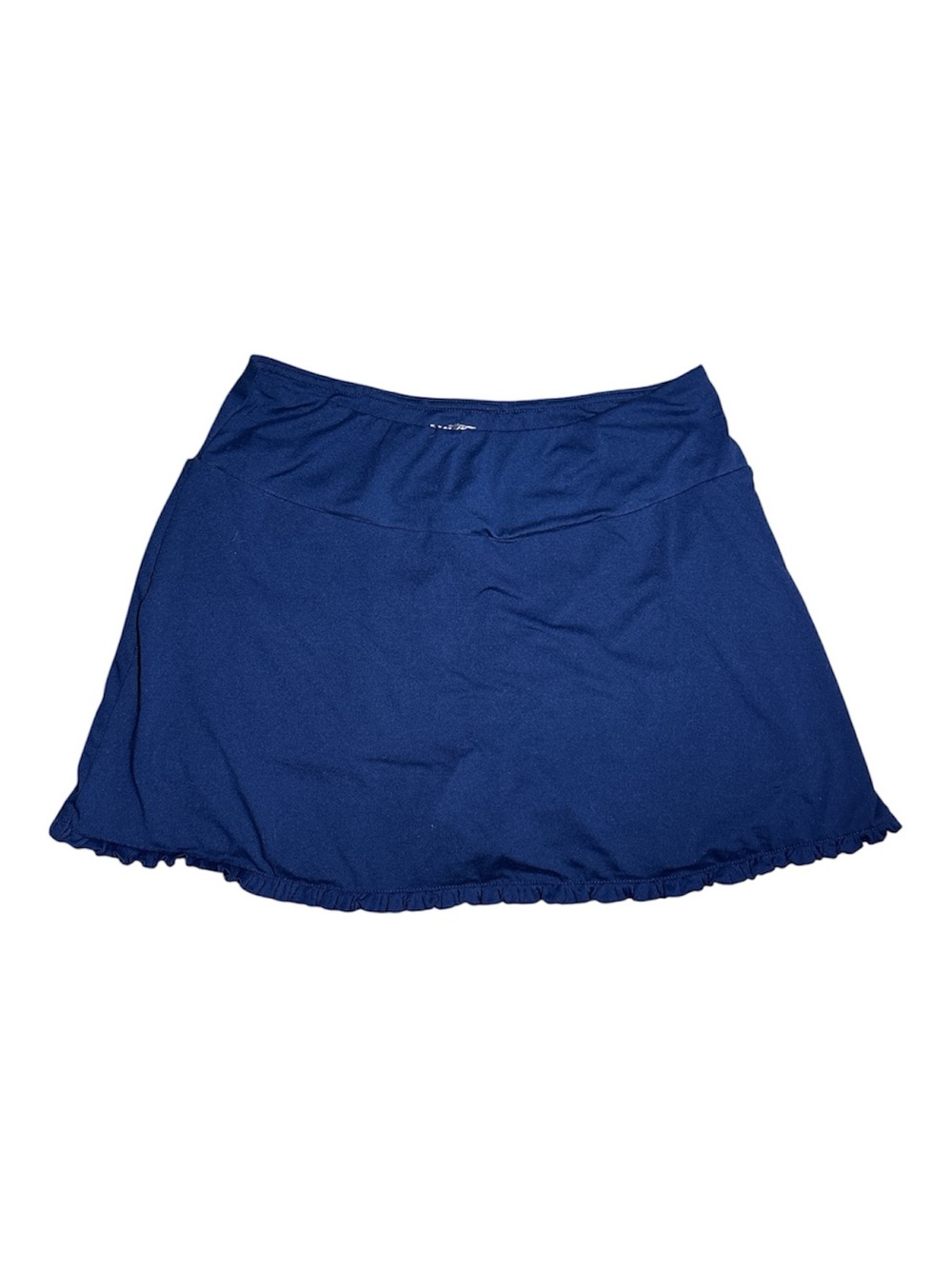 Gottex Navy Blue Mini Skirt with Ruffle Hem